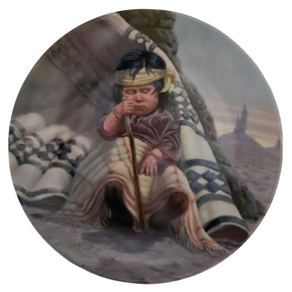 Vintage 1983 Vague Shadows Collectible Plate Siesta by PERILLO Childlife 7" USA